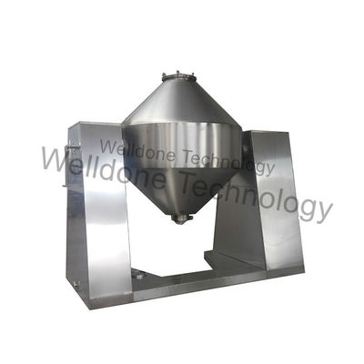 Motor And Gearbox Heat Sensitive Materials Double Cone Vacuum Dryer For Food Processing Manufacturing Plant