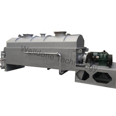 Hollow Blade Sludge Dryer Machine , Vacuum Rake Rotary Drum Paddle Dryer