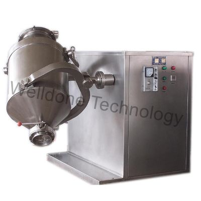 GMP Standard Spices Powder 3D Mixing Machine Multiple Direction Rotation