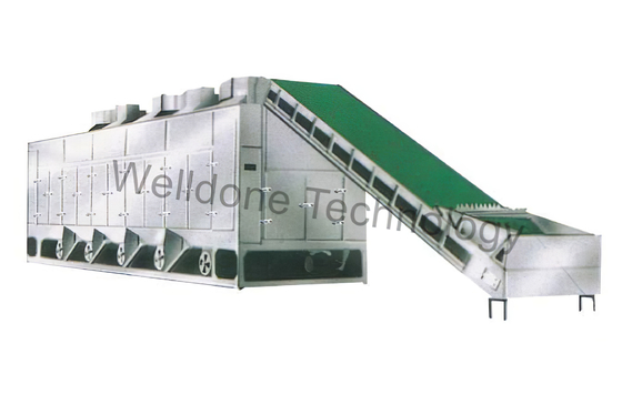 Continuous Conveyor Belt Dryer Diesel Heating Touch Screen Control