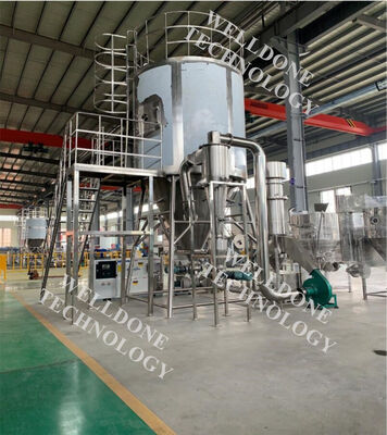 Customized Made and High Efficiency two fluid nozzle spray dryer For Milk Powder And Egg Powder Poilt