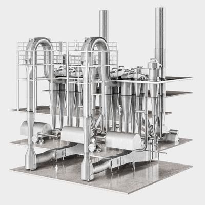 XSG Series Flash Vaporization Dryer High Standard Stainless Steel Spin Flash Dryer For Calcium Carbonate