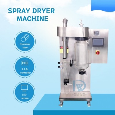 Lab Mini Spray Dryer with 30~300℃ Temperature Control 1kg/h Evaporation Capacity and Low Noise (<50db)