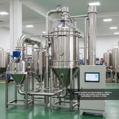 Energy Saving and Environmental Friendly SUS316L Milk Spray Dryer Machine Independent Control System