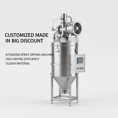 Customized Made and In Big Discount Atomizer Spray Drying Machine High Drying Efficiency SUS304 Material
