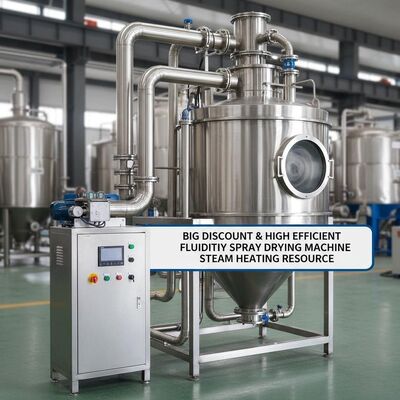 In Big Discount and High Efficient Fluidity Spray Drying Machine Steam Heating Resource
