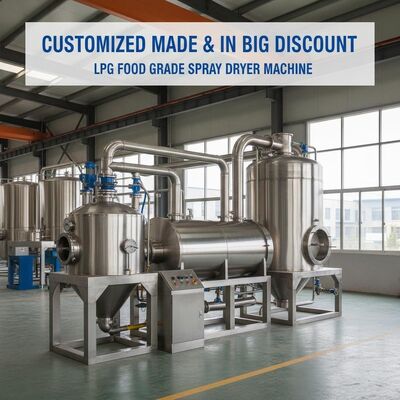 Customized Made and In Big DiscountLPG Food Grade Spray Dryer Machine from industrial Spray Dryer