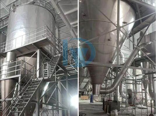 Environmental Friendly and Food Level Industrial High Speed Atomizer Sugar And Salt Centrifugal Spray Dryer