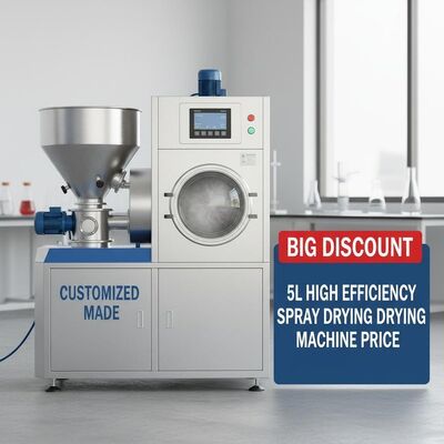 Customized Made and In Big Discount 5L High Efficiency Spray Drying Machine Price /spray dryer price