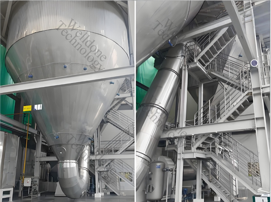 Customized Made and In Low Cost / In Big Discount GMP Spray Drying Machine with 120-350℃ Drying Temperature