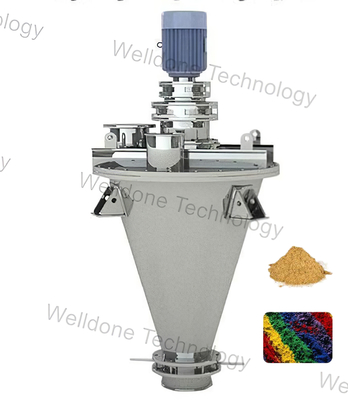 110 / 220V Double Screw Powder Blending Machine With Liquid Spray System