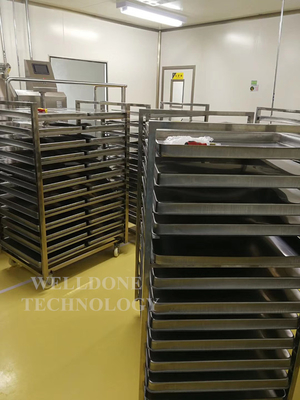 Industrial 50 / 60Hz Tray Drying Oven SUS316L Material Thermal Oil Heating