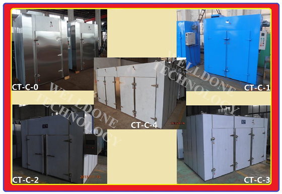 Industrial 50 / 60Hz Tray Drying Oven SUS316L Material Thermal Oil Heating