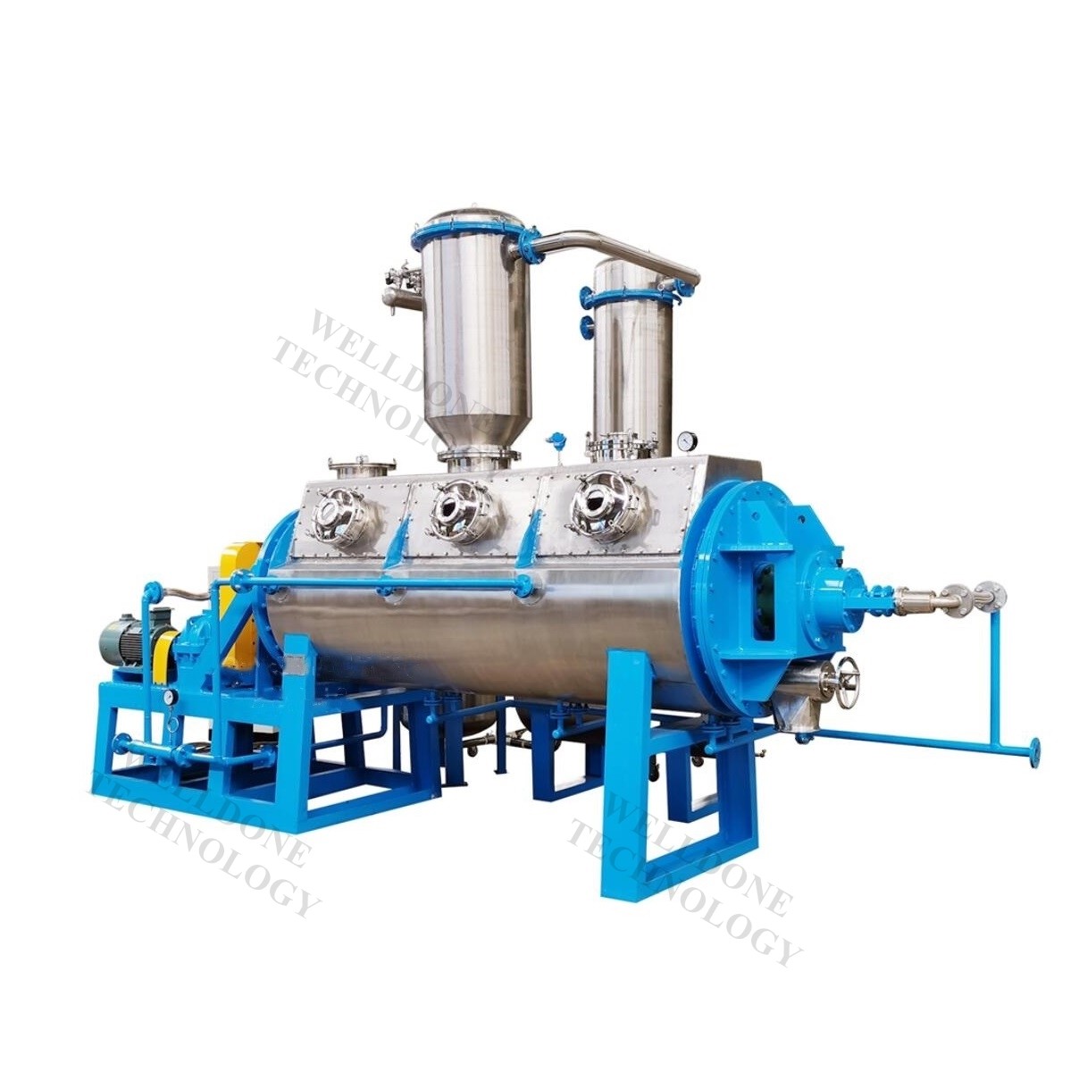 ISO10004 85KW Tubular Vacuum Disc Dryer Chamber remote control