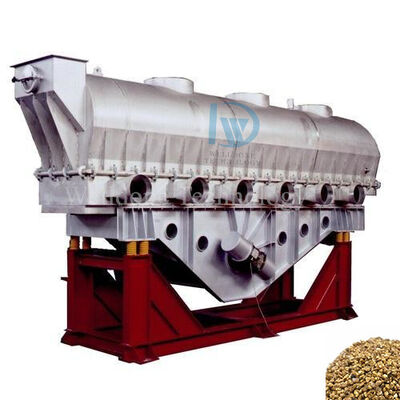 Vibrating Fluidized Bed Dryer For Sea Granule Salt Bread Crumb ZLG Series Vibration Cooler Drying Machine