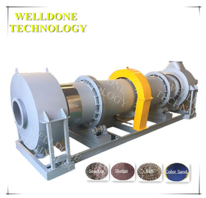 50 / 60Hz Rotary Kiln Dryer For Municipal Waste / Electroplating Sludge
